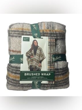 Woolrich Brushed Wrap Green Label One Size Yellow ( Beige Brown Rust Mustard )